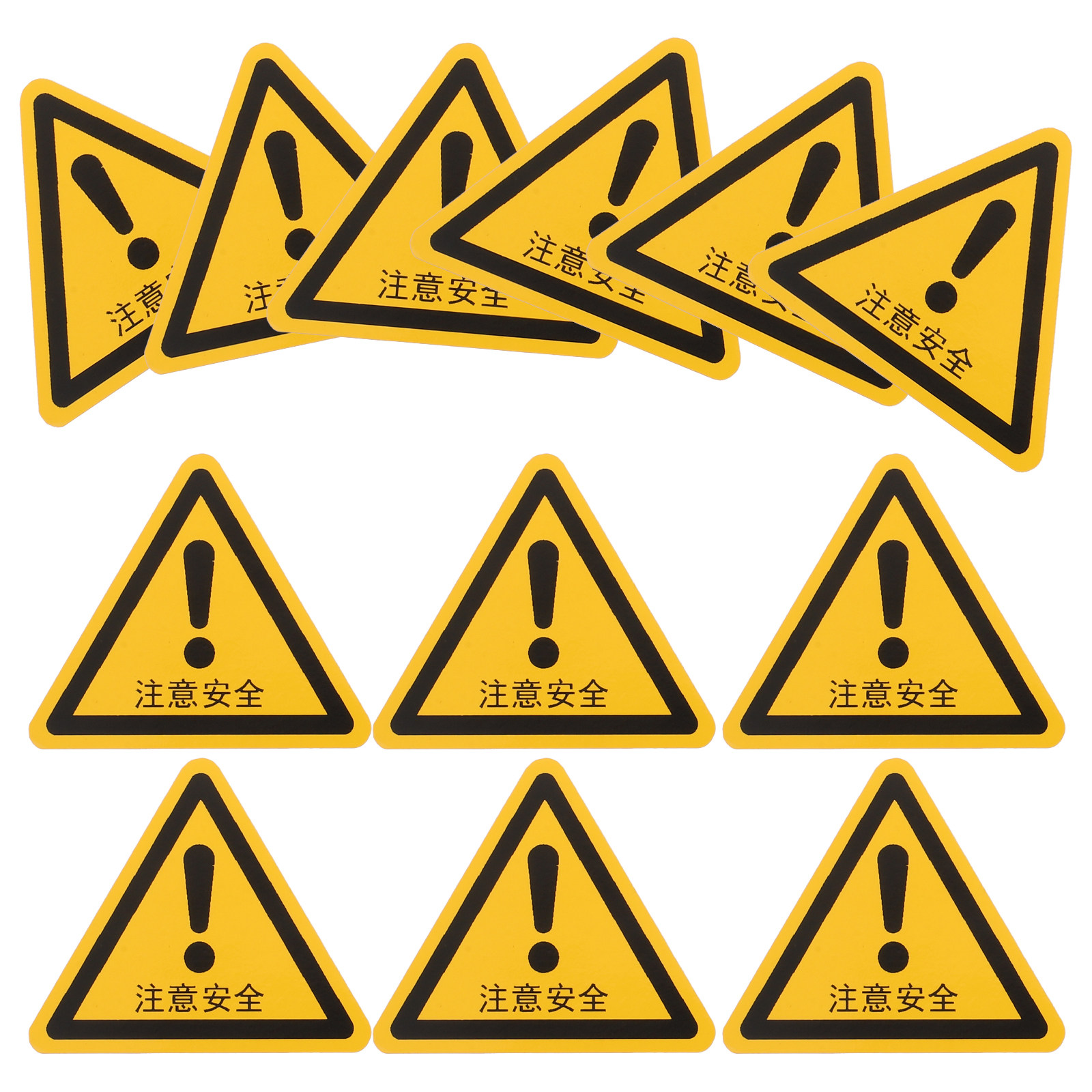 Heavy Equipment Sign - 24Pcs Warning Sticker Set Safety Warning