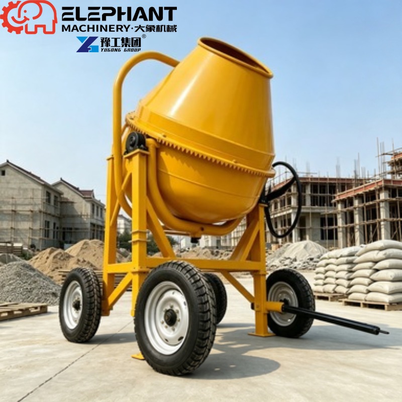 Portable Beton Mixer 350L, Hea - đánh giá và giá Heavy Equipment Mixer
