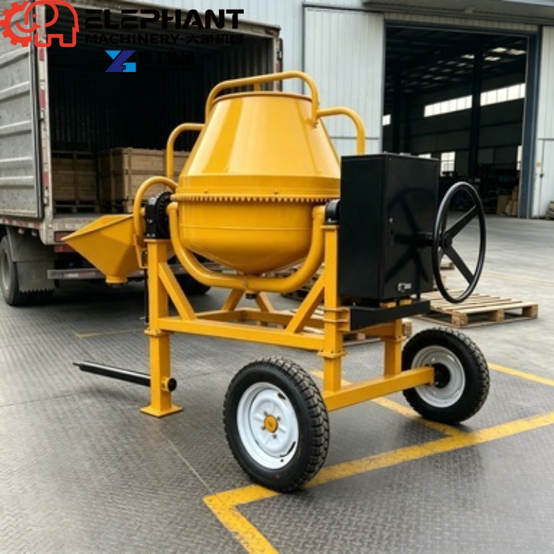 Portable Beton Mixer 350L, Hea - đánh giá và giá Heavy Equipment Mixer