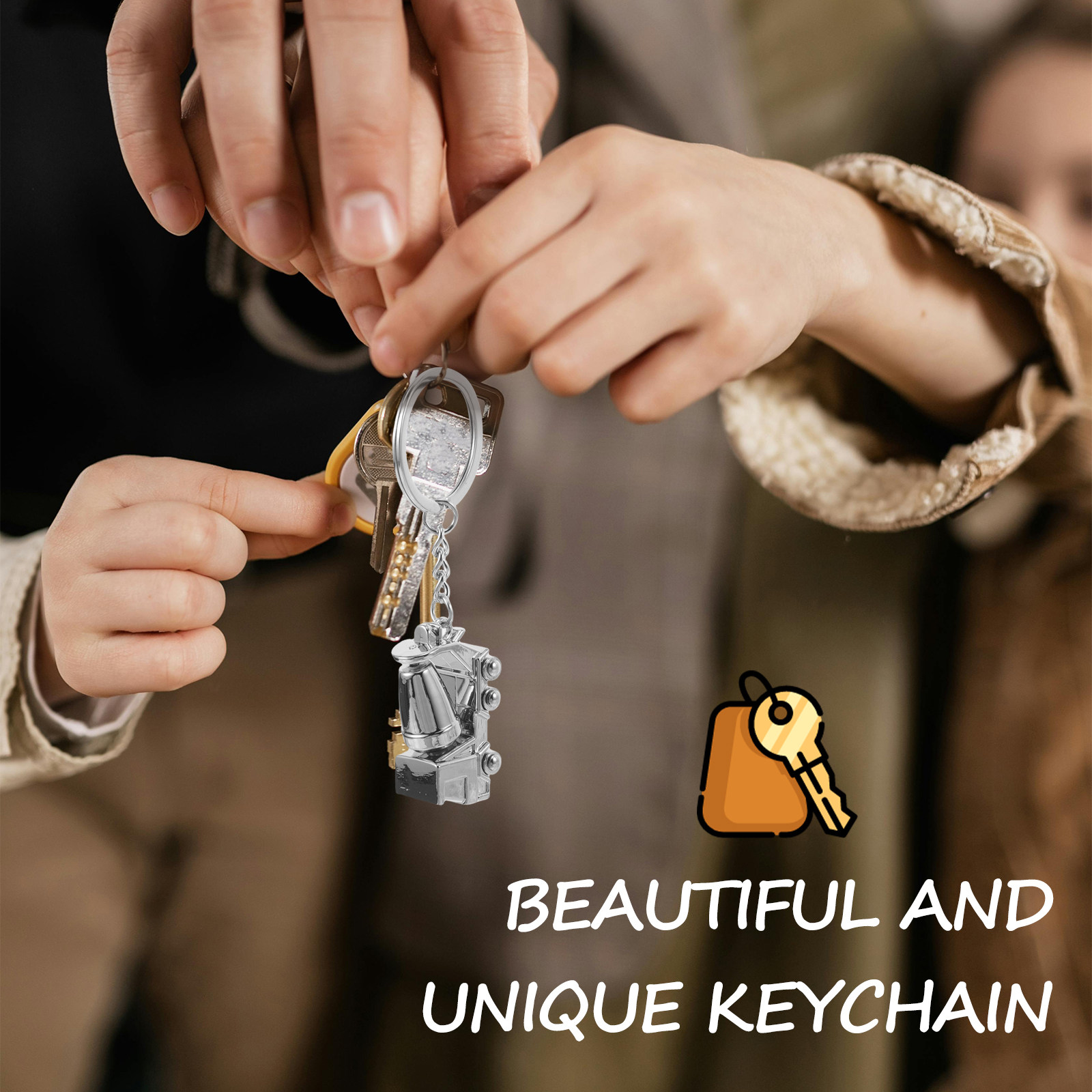 Alloy Mixer Truck Keychain 3D  - đánh giá và giá Heavy Equipment Mixer