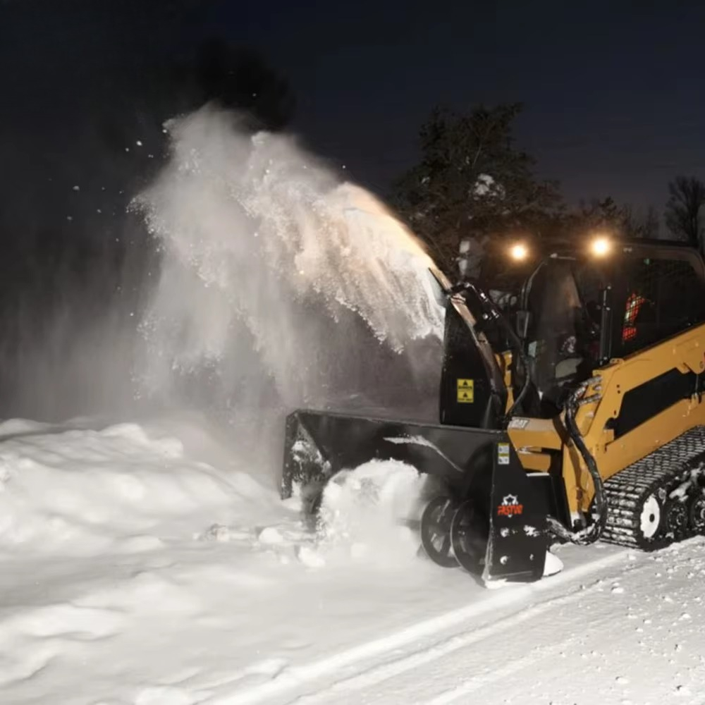 Skid Steer Loader Snow Blower - đánh giá và giá Skid Steer Loader